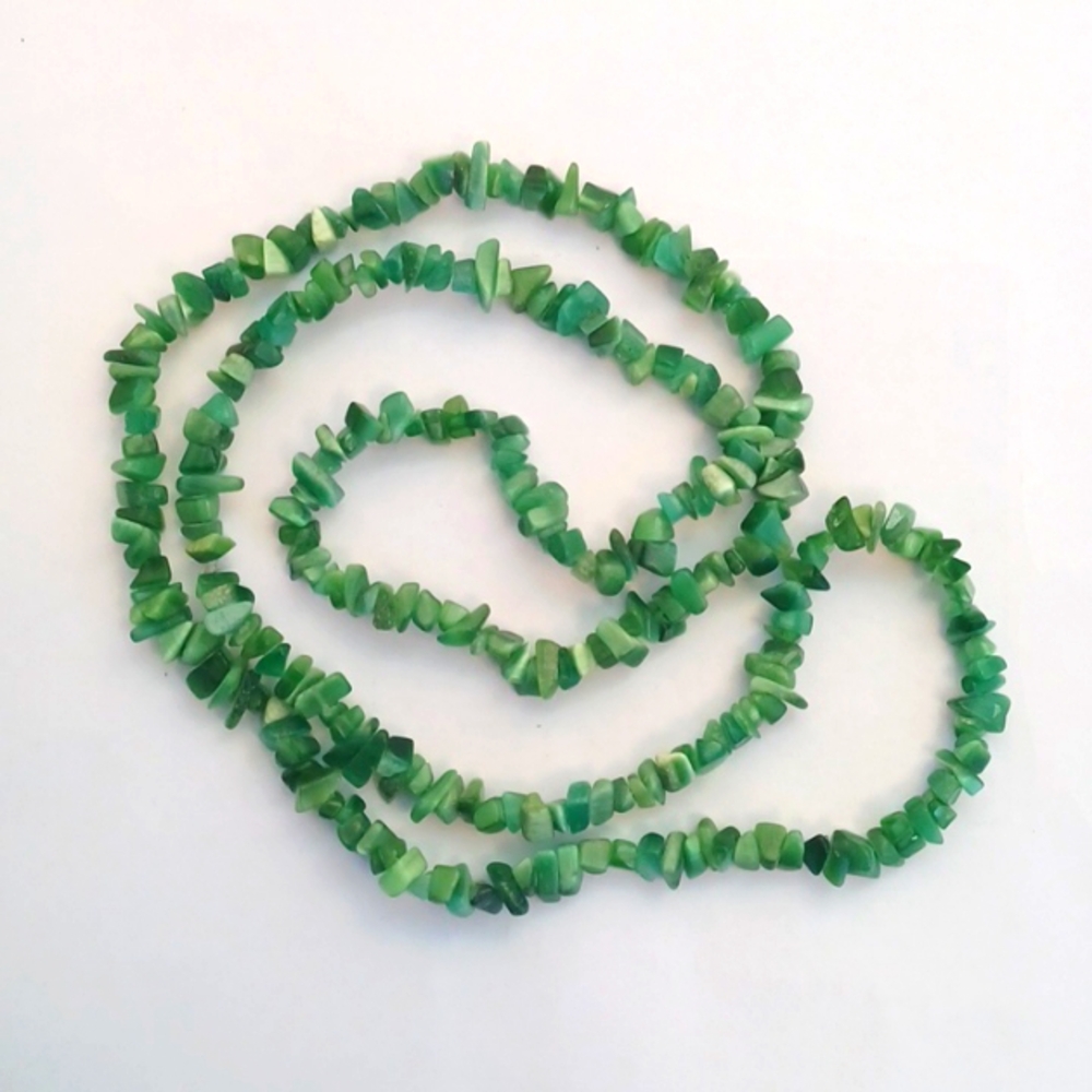 Jade Necklace 34 inch loop 6066